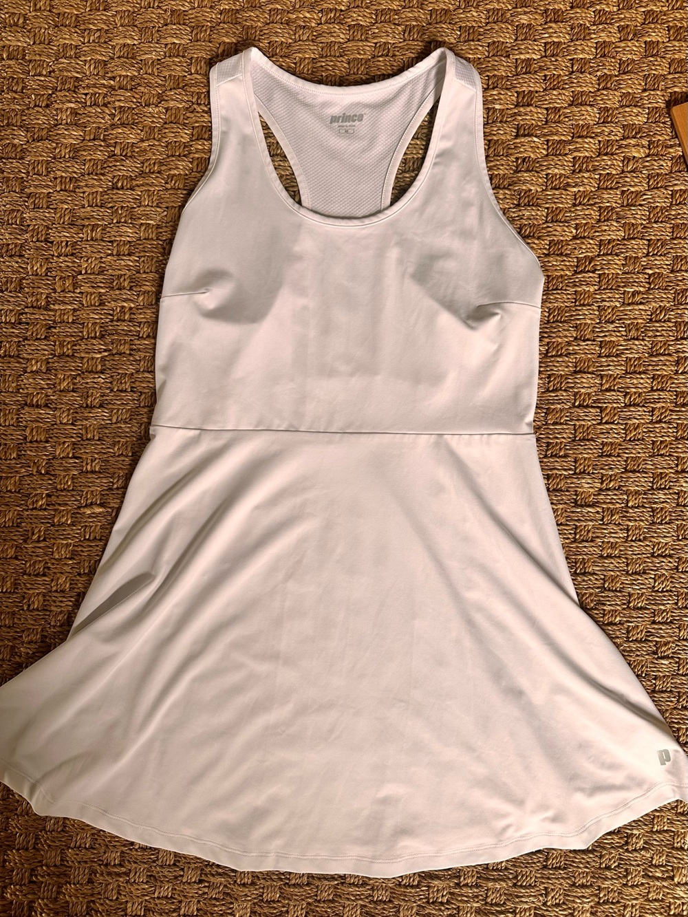 Prince White Tennis Pickleball Dress Racerback Built In Shorts Size M